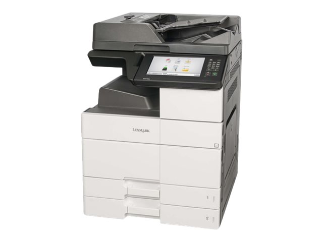 Lexmark MX910de - Multifunction printer - B/W - laser - 297 x 432 mm (original) - A3/Ledger (media) - up to 45 ppm (copying) - up to 45 ppm (printing) - 1150 sheets - 33.6 Kbps - USB 2.0, Gigabit LAN, USB host