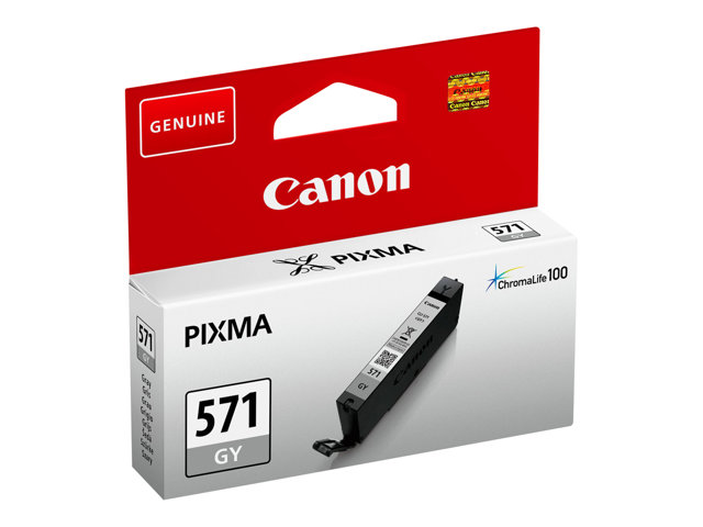 Canon CLI-571GY - 7 ml - grey - original - ink tank - for PIXMA MG7750, MG7751, MG7752, MG7753, TS8050, TS8051, TS8052, TS8053, TS9050, TS9055
