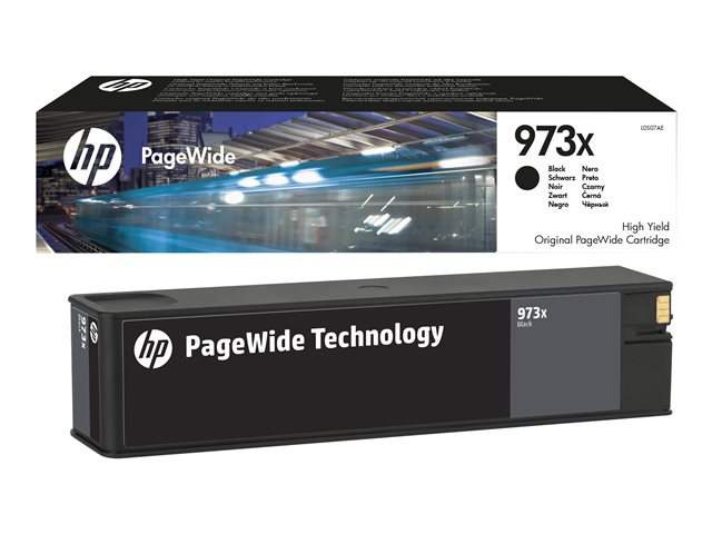 HP 973X - High Yield - black - original - PageWide - ink cartridge - for PageWide Managed MFP P57750, P55250, PageWide Pro 452, 477