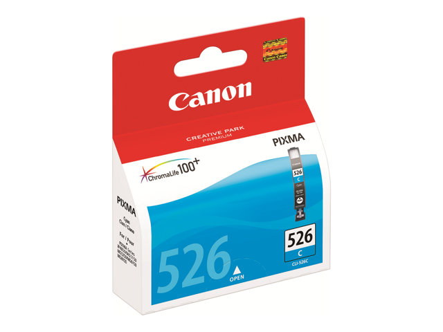 Canon CLI-526C - 9 ml - cyan - original - ink tank - for PIXMA iP4950, iX6550, MG5250, MG5350, MG6150, MG6250, MG8150, MG8250, MX715, MX885, MX895
