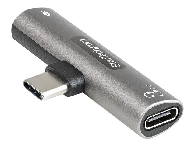StarTech.com USB C Audio & Charge Adapter, USB-C Audio Adapter with USB-C Audio Headphone/Headset Port and 60W USB Type-C Power Delivery Pass-through Charger, For USB-C Phone/Tablet/Laptop - USB-C Audio/Charging (CDP2CAPDM) - Docking station - USB-C