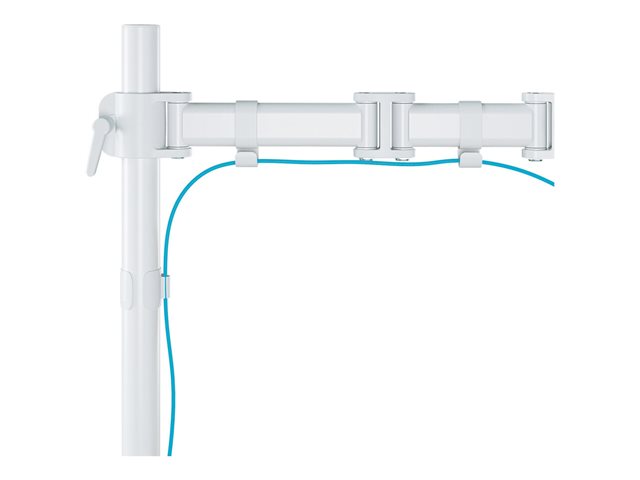 Neomounts NM-D135 - Mounting kit - full-motion - for LCD display - white - screen size: 10\"-30\" - clamp mountable, grommet, desk-mountable