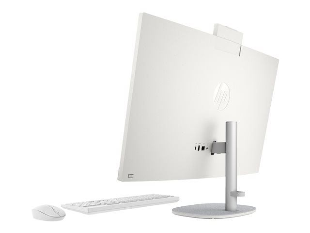 HP 27-cr1014nb - All-in-one Core Ultra 5 125U / up to 4.3 GHz - RAM 16 GB - SSD 512 GB - NVMe - Intel Graphics - Gigabit Ethernet, Bluetooth 5.3, IEEE 802.11ax (Wi-Fi 6) - Win 11 Home - monitor: LED 27\" 1920 x 1080 (Full HD) - shell white, textured finish
