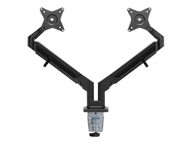 Neomounts DS70-810BL2 - Mounting kit (desk mount) - full-motion adjustable dual arm - for 2 LCD displays - black - screen size: 17\"-32\" - clamp mountable, grommet