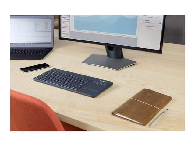 Logitech® Wireless Touch Keyboard K400 Plus - DARK - SWISS