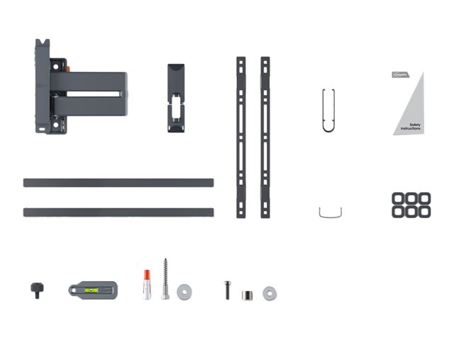 Vogel's Comfort TVM 3645 - Mounting kit (wall mount) - full-motion - for TV - aluminium - black - screen size: 40\"-77\"