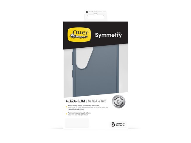 OtterBox Symmetry Series - Back cover for mobile phone - with magnets - polycarbonate, thermoplastic elastomer (TPE) - bluetiful (blue) - for Samsung Galaxy S25