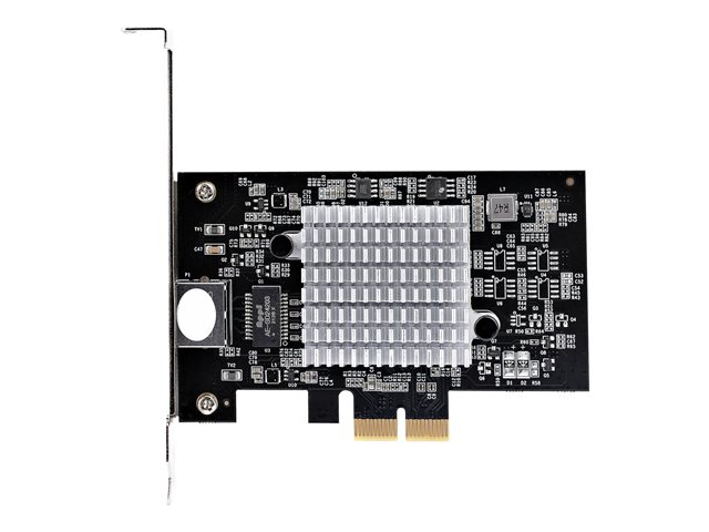 StarTech.com 1-Port 10Gbps PCIe Network Adapter Card, Network Card for PC/Server, Low Profile PCIe Ethernet Card w/Jumbo Frame Support, NIC/LAN Interface Card - Marvell AQC113CS Chipset, PXE Boot (ST10GSPEXNB2) - Network adapter - PCIe 3.0 x2 - 10 Gi