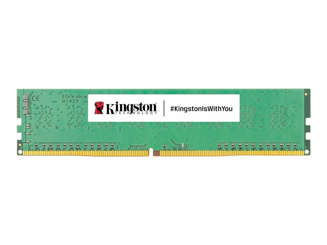 Kingston ValueRAM - DDR4 - module - 8 GB - DIMM 288-pin - 3200 MHz / PC4-25600 - CL22 - 1.2 V - unbuffered - non-ECC