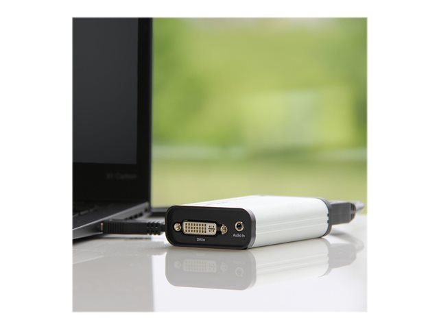 StarTech.com DVI Video Capture Card - 1080p 60fps Game Capture Card - Aluminum - Game Capture Card - HD PVR - USB Video Capture (USB32DVCAPRO) - Video converter - DVI - DVI - aluminium