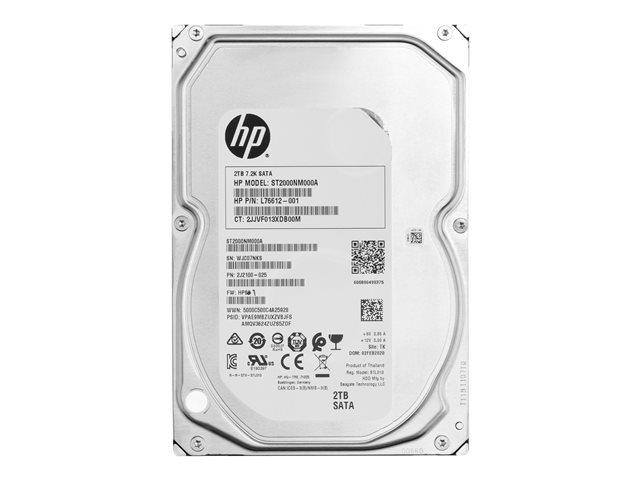 HP Enterprise - Hard drive - 2 TB - internal - 3.5\" - SATA - 7200 rpm - for Workstation Z2 G5, Z2 G8, Z2 G9 (SFF, tower), Z4 G5