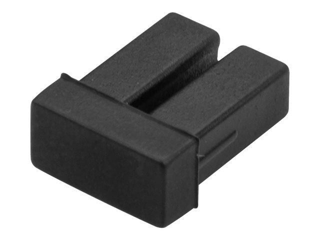 StarTech.com LC SFP Dust Covers 10pk - Fiber Optic Dust Caps - SFP Port Dust Covers (SFPLCCAP10) - Dust cover - black (pack of 10)