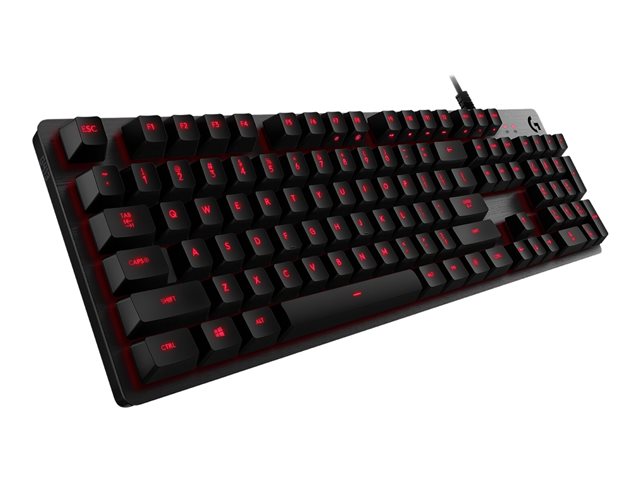 Logitech G413 - Keyboard - backlit - USB - US International - key switch: Romer-G - carbon