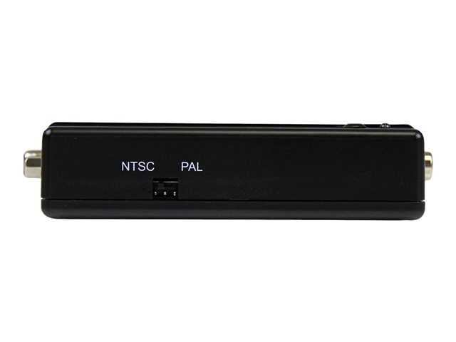 StarTech.com High Resolution VGA to Composite (RCA) or S-Video Converter - PC to TV Video Adapter - 1600x1200 RGB to TV (VGA2VID) - Video converter - VGA - composite video, S-video - black