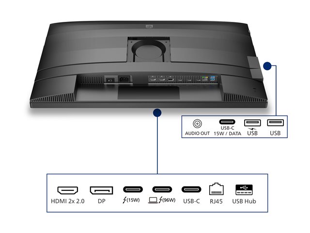 Philips 27B2U6903 - 6000 Series - LED monitor - 27\" - 3840 x 2160 4K UHD (2160p) @ 60 Hz - IPS - 350 cd/m² - 1000:1 - 4 ms - Thunderbolt 4, 2xHDMI, DisplayPort - speakers - charcoal, silver