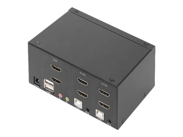 KVM Switch 2 Port Dual Display Desktop H
