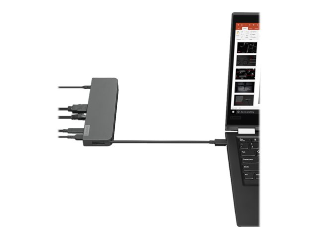 Lenovo USB-C Mini Dock - Mini-dock - USB-C - VGA, HDMI - 1GbE - 65 Watt - Campus