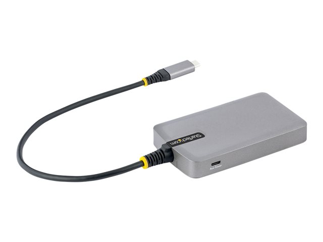 StarTech.com 4-Port USB-C Hub, USB 3.0 5Gbps, Bus Powered, USB Type-C to 4x USB-A Hub with Optional Auxiliary Power Input, Portable Desktop/Laptop USB Hub with 1ft (30cm) Attached Cable - USB Expansion Hub (5G4AB-USB-C-HUB) - Hub - 4 x USB 3.2 Gen 1