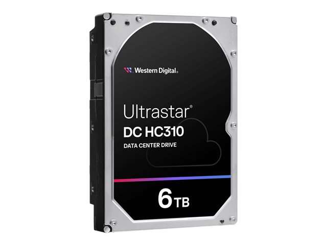 WD Ultrastar DC HC310 HUS726T6TAL5201 - Hard drive - encrypted - 6 TB - internal - 3.5\" - SAS 12Gb/s - 7200 rpm - buffer: 256 MB - TCG Encryption