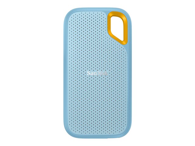 SanDisk Extreme Portable V2 - SSD - encrypted - 4 TB - external (portable) - USB 3.2 Gen 2 (USB-C connector) - 256-bit AES - sky blue