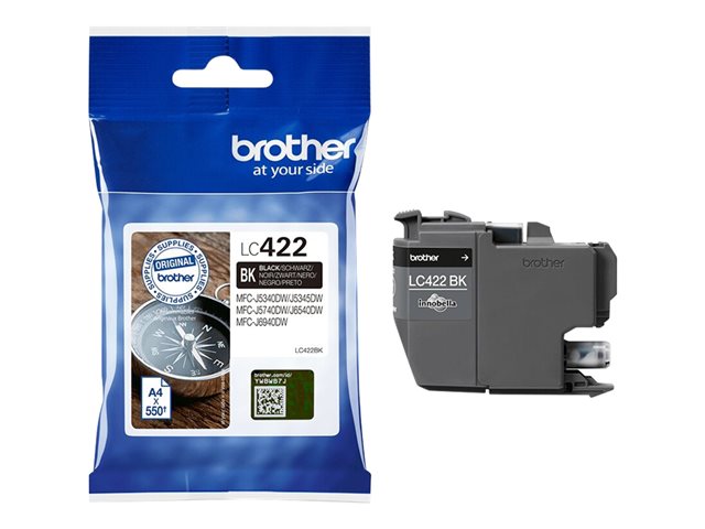 Brother LC422 - Black - original - ink cartridge - for Brother MFC-J5340DW, MFC-J5340DWE, MFC-J5345DW, MFC-J5740DW, MFC-J6540DW, MFC-J6940DW