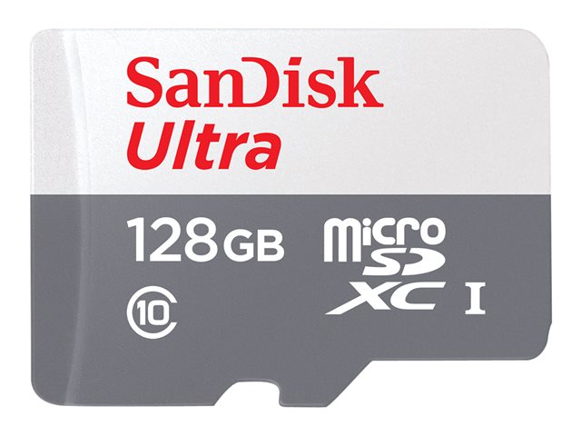 SanDisk Ultra - Flash memory card (microSDXC to SD adapter included) - 128 GB - Class 10 - microSDXC UHS-I
