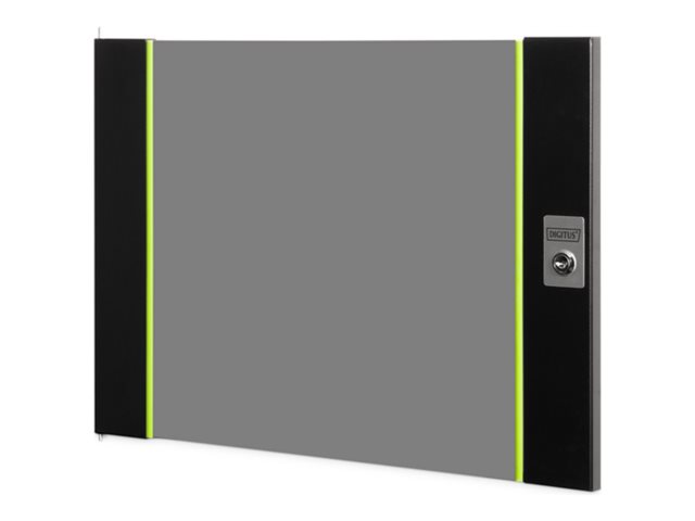 Glass front door for 19 9U UNIQUE wall m