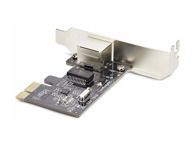 StarTech.com 1-Port Gigabit PCIe Network Adapter Card, TAA Compliant - Network adapter - PCIe low profile - Gigabit Ethernet x 1 - black - TAA Compliant