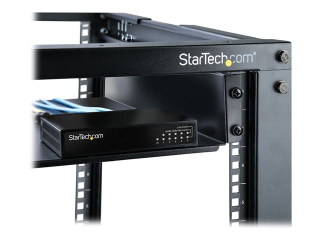 StarTech.com Unmanaged 2.5G Switch, 5 Port Gigabit Switch, 2.5GBASE-T Unmanaged Ethernet Switch, Ethernet Splitter, Din Rail or Wall Mount, Multi-Gigabit, All-Metal, Auto-MDIX, 9K Jumbo - 2.5 Gb Network Switch - Switch - unmanaged - 5 x 10/100/1000/2.5G - wall-mountable, desktop - DC power