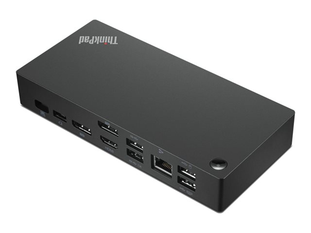 Lenovo ThinkPad Universal USB-C Dock - Docking station - USB-C - HDMI, 2 x DP - 1GbE - 90 watt - Campus