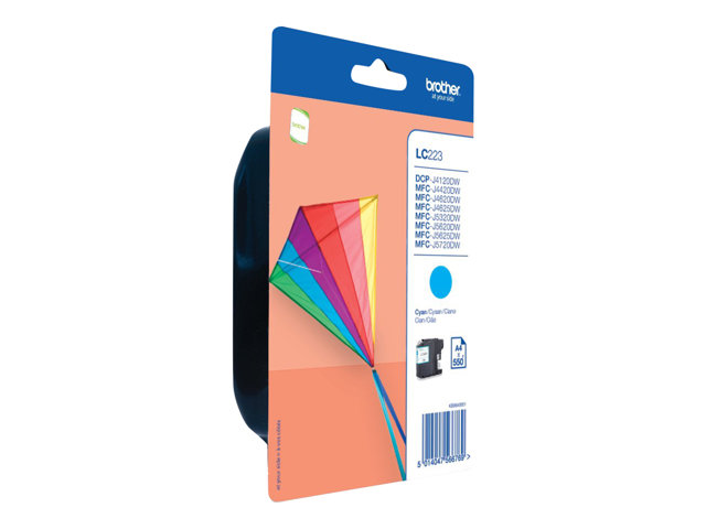 Brother LC223CBP - Cyan - original - blister - ink cartridge - for Brother DCP-J4120, J562, MFC-J4420, J4620, J4625, J480, J5320, J5625, J5720, J680, J880