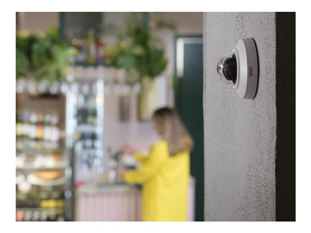 AXIS M3088-V - Network surveillance camera - dome - vandal / weatherproof - colour (Day&Night) - 8 MP - 3840 x 2160 - fixed iris - fixed focal - audio - LAN 10/100 - MJPEG, H.264, H.265, MPEG-H Part 2, MPEG-4 Part 10, AVC, HEVC - PoE Class 2