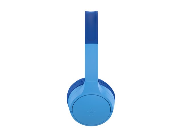 Belkin SoundForm Mini - Headphones with mic - on-ear - Bluetooth - wireless, wired - 3.5 mm jack - blue