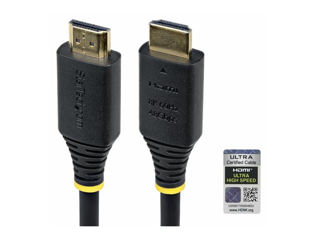 StarTech.com - Ultra High Speed - HDMI cable - HDMI male to HDMI male - shielded - black - passive, 4K120Hz support, 8K60Hz (7680 x 4320) support