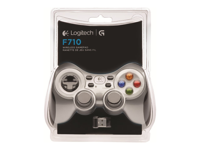 Logitech Wireless Gamepad F710 - Gamepad - 10 buttons - wireless - 2.4 GHz - for PC