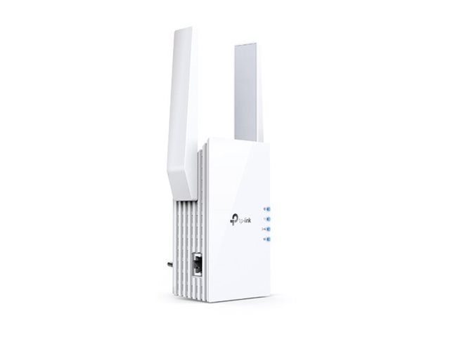 TP-Link RE605X - Wi-Fi range extender - GigE - Wi-Fi 6 - 2.4 GHz, 5 GHz - in wall