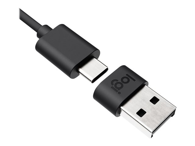 Logitech Zone Wired - Headset - on-ear - wired - USB-C - graphite
