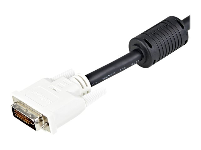 StarTech.com 1m DVID Dual Link Cable M/M - DVI cable - dual link - DVI-D (M) to DVI-D (M) - 1 m - thumbscrews - black