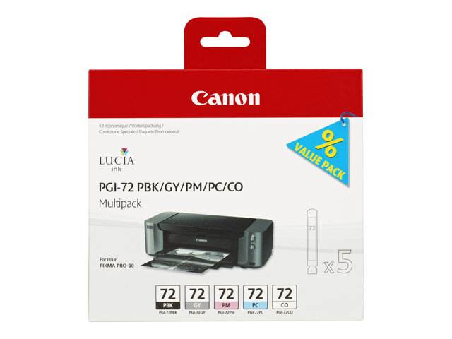 Ink Cart PGI-72 PBK/GY/PM/PC/COMulti Pck