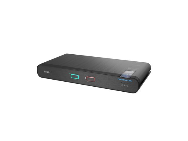 Belkin Universal Secure Single-Head - 2nd Generation - KVM / audio switch - 2 x KVM / audio - 1 local user - desktop - TAA Compliant