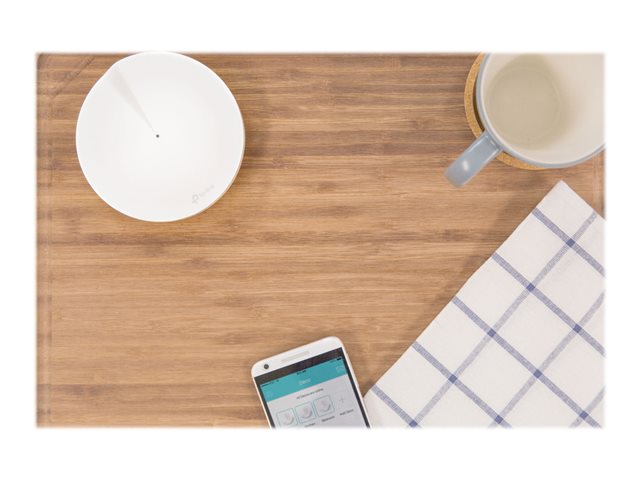 TP-Link DECO M5 - Wi-Fi system (router) - up to 4,500 sq.ft - mesh - GigE - 802.11a/b/g/n/ac, Bluetooth 4.2 - Dual Band