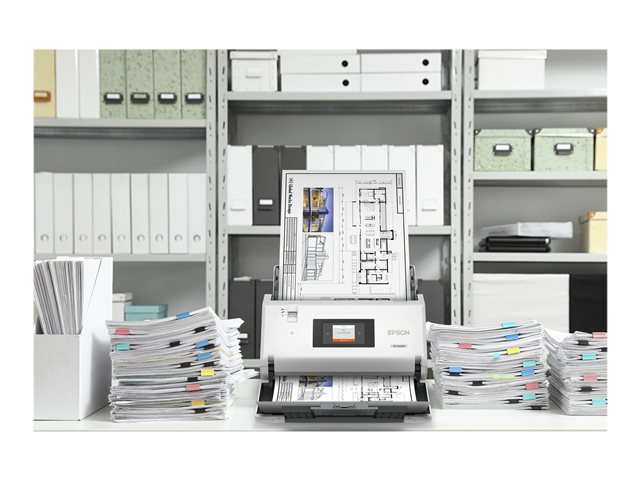 Epson WorkForce DS-32000 - Document scanner - Contact Image Sensor (CIS) - Duplex - A3 - 600 dpi x 600 dpi - up to 90 ppm (mono) / up to 90 ppm (colour) - ADF (120 sheets) - up to 40000 scans per day - USB 3.0