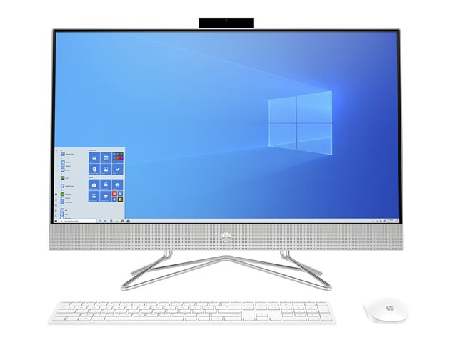 HP 27-dp1018nb - All-in-one - Core i5 1135G7 / 2.4 GHz - RAM 8 GB - SSD 512 GB - NVMe - Iris Xe Graphics - GigE - WLAN: 802.11a/b/g/n/ac, Bluetooth 5.0 - Win 10 Home 64-bit - monitor: LED 27\" 1920 x 1080 (Full HD) - keyboard: Belgium - natural silver