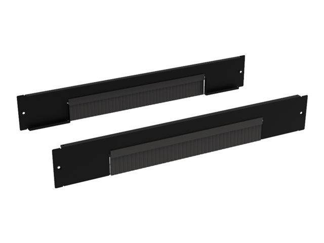 set of 2 plinths with brushes W800-h100mm Black