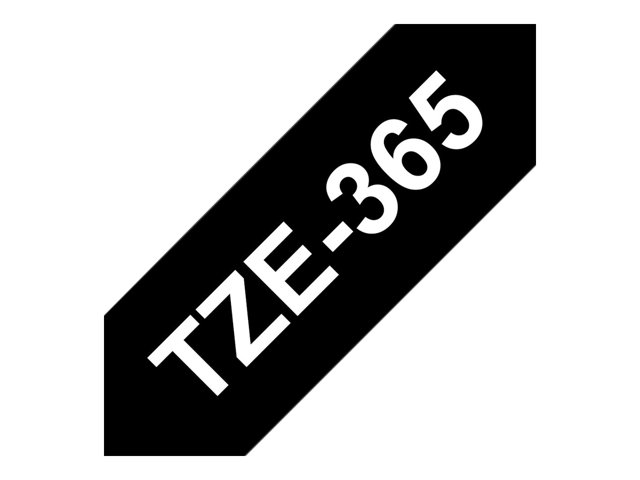 Brother TZe-365 - White on black - Roll (3.6 cm x 8 m) 1 cassette(s) laminated tape - for P-Touch PT-3600, 530, 9200, 9400, 9500, 9600, 9700, 9800, P900, P950, P-Touch R RL-700