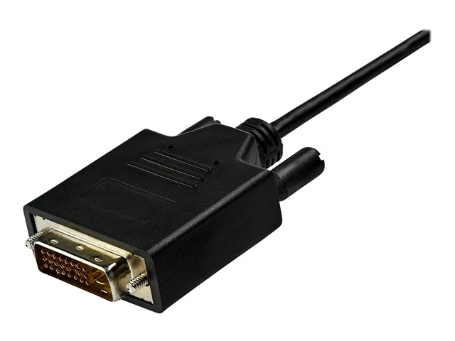 StarTech.com 10ft (3m) USB C to DVI Cable, 1080p (Single Link) USB Type-C (DP Alt Mode HBR2) to DVI-Digital Video Adapter Cable, Thunderbolt 3 Compatible, Laptop to DVI Monitor/Display - USB-C Adapter Cable (CDP2DVI3MBNL) - External video adapter - VIA/VLI - VL100 / Parade - PS171 - USB-C - DVI - black - for P/N: TB4CDOCK