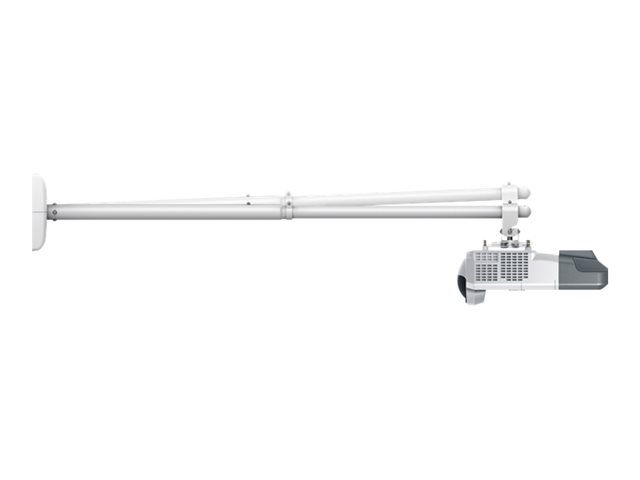 VISION Professional Short Throw or Ultra Short Throw Projector Wall Mount - LIFETIME WARRANTY - telescopic boom with length 930 to 1530 mm or 37 to 60 inches from wall to middle of projector - Projector can be mounted at any point along the boom - Boom gradient adjustable - white