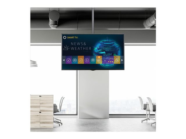 StarTech.com Ceiling TV Mount - 1.8' to 3' Short Pole - Full Motion - Supports Displays 32\" to 75\" - For VESA Mount Compatible TVs (FPCEILPTBSP) - Bracket - for flat panel - heavy duty steel - black - screen size: 37\"-75\" - ceiling mountable - for P/