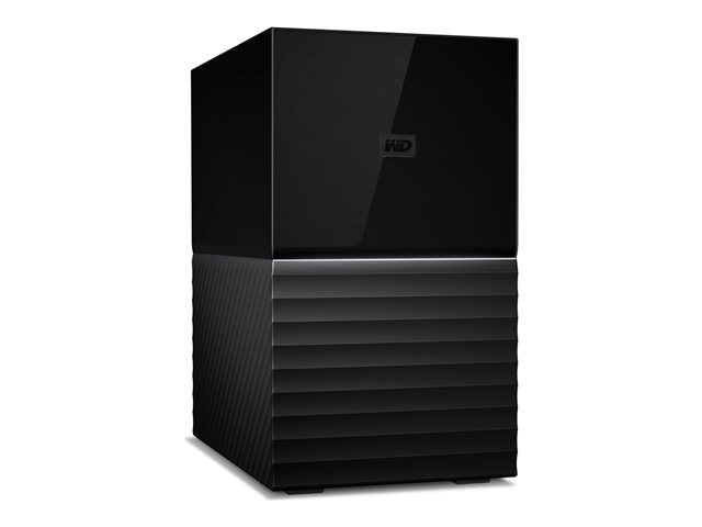 WD My Book Duo WDBFBE0440JBK - Hard drive - encrypted - 44 TB - external (desktop) - USB 3.2 Gen 1 - 256-bit AES