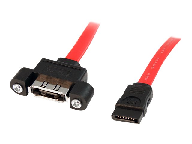 1 ft eSATA Panel Mount Cable - F/M